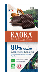 Kaoka Chocolat noir - equateur 80% bio 100g - 1639